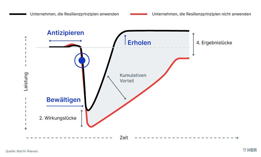 Graphic De Resilience Curve Cumulative Advantage