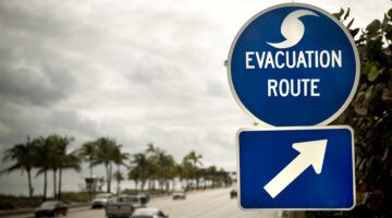 Evacuation Route Sign In Florida