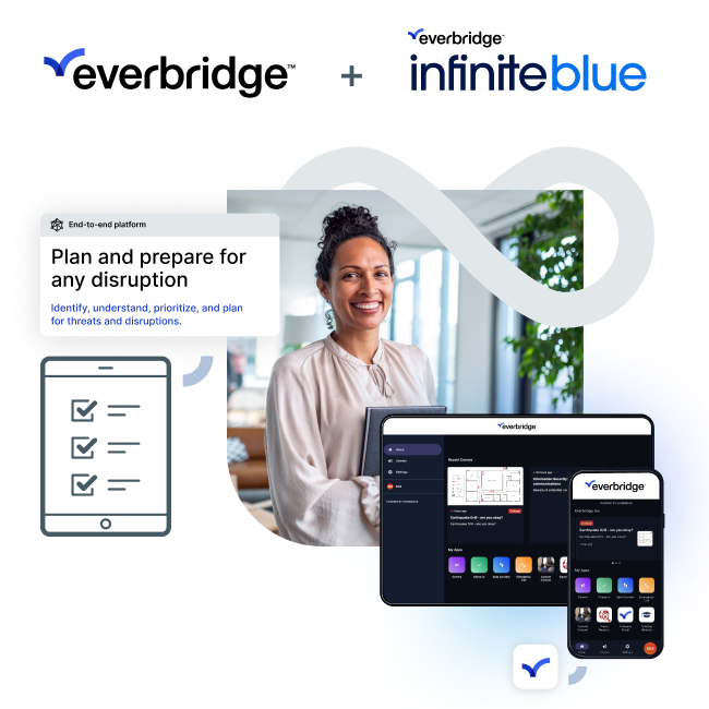 infinite blue business continuity and everbridge