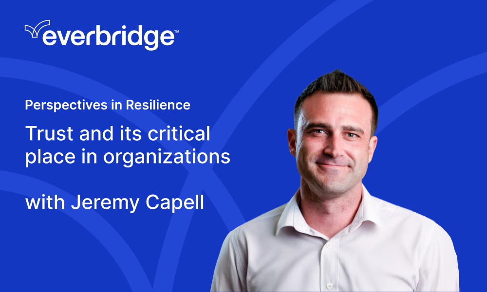 Trust and its critical place in organizations, with Jeremy Capell | Perspectives in Resilience